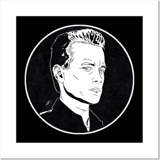 T1000 - Terminator 2 (Circle Black and White) Posters and Art